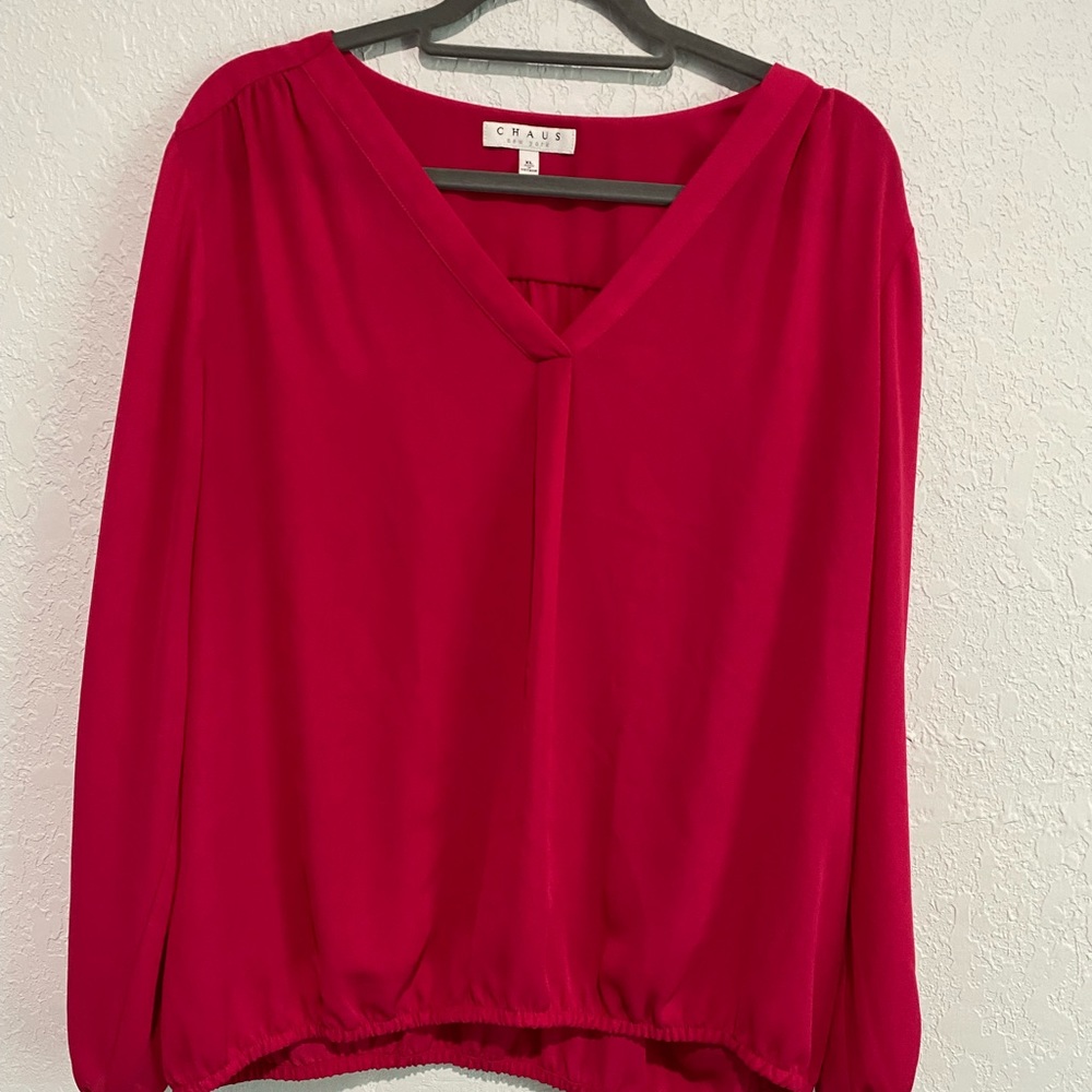 Dressy dark pink top